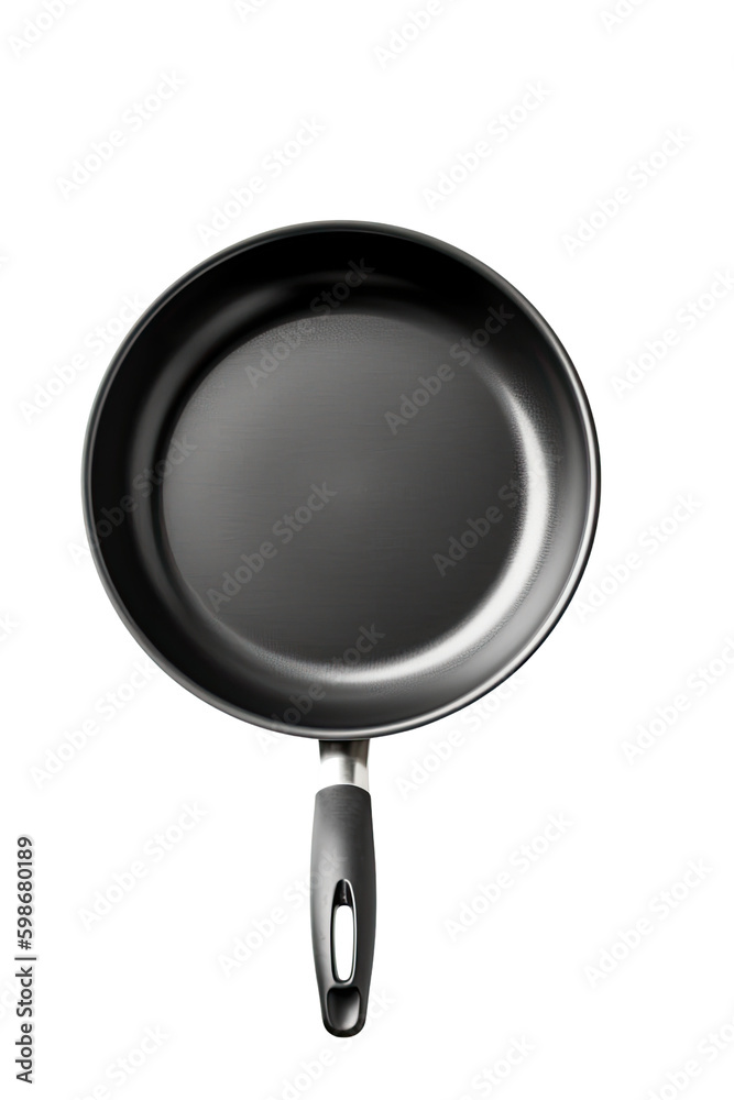 frying pan isolated on a transparent background, generative ai frying pan isolated on a transparent background, generative ai