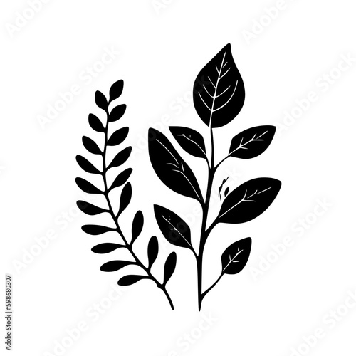 Botanical - Minimalist and Flat Logo - Vector illustration