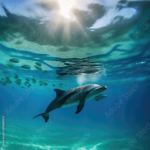 dolphins in the sea