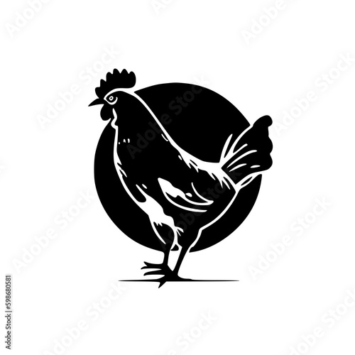 Chicken - High Quality Vector Logo - Vector illustration ideal for T-shirt graphic