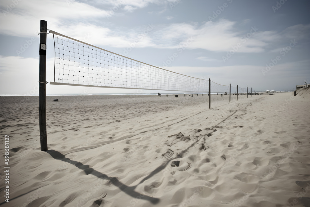 Beach volleyball. generative ai Beach volleyball. generative ai