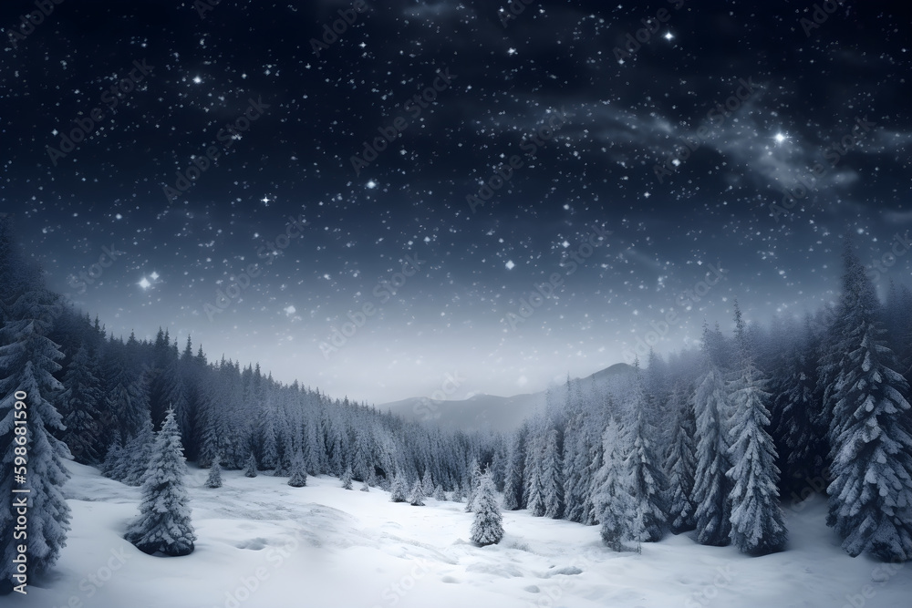 Winter space of snow. generative ai Winter space of snow. generative ai