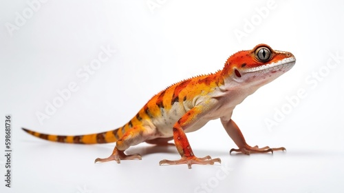 gecko on a white background