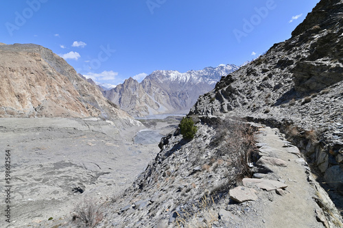 Dangerous Hiking Trails to Passu Glacier in Upper Hunza  Northern Pakistan