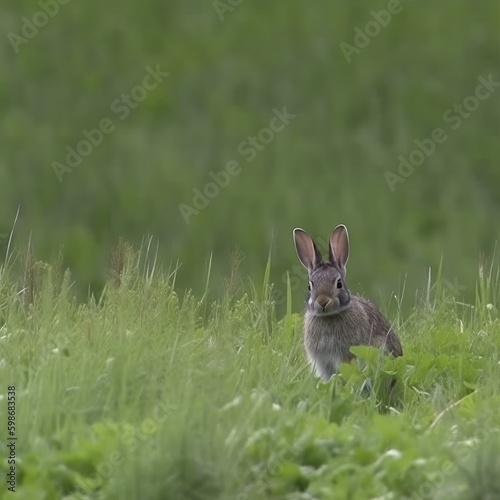 rabbit in the grass © Enzo