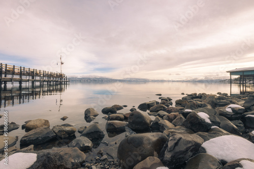 pier at sunset