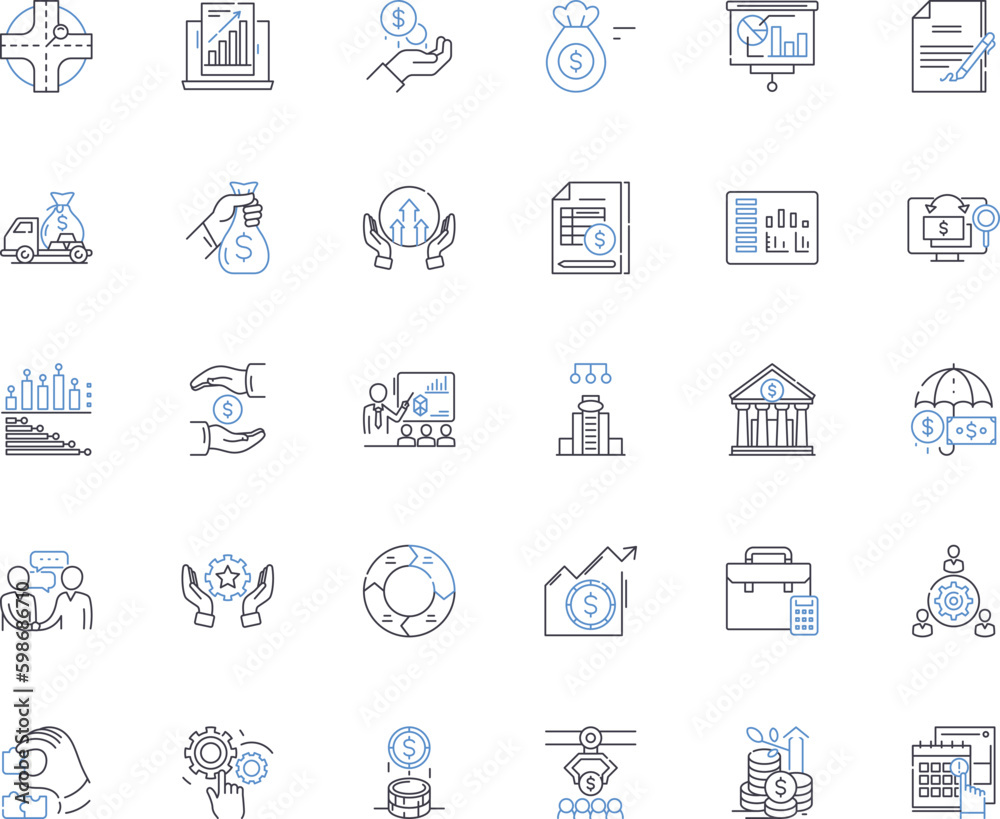 Creative arts line icons collection. Artistic, Imaginative, Expressive, Inventive, Innovative, Inspired, Intuitive vector and linear illustration. Experimental,Eclectic,Precise outline Generative AI