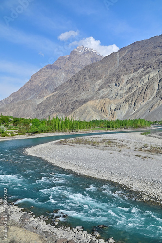 Beautiful Gupis Valley in Ghizer District, Gilgit-Baltistan, Pakistan