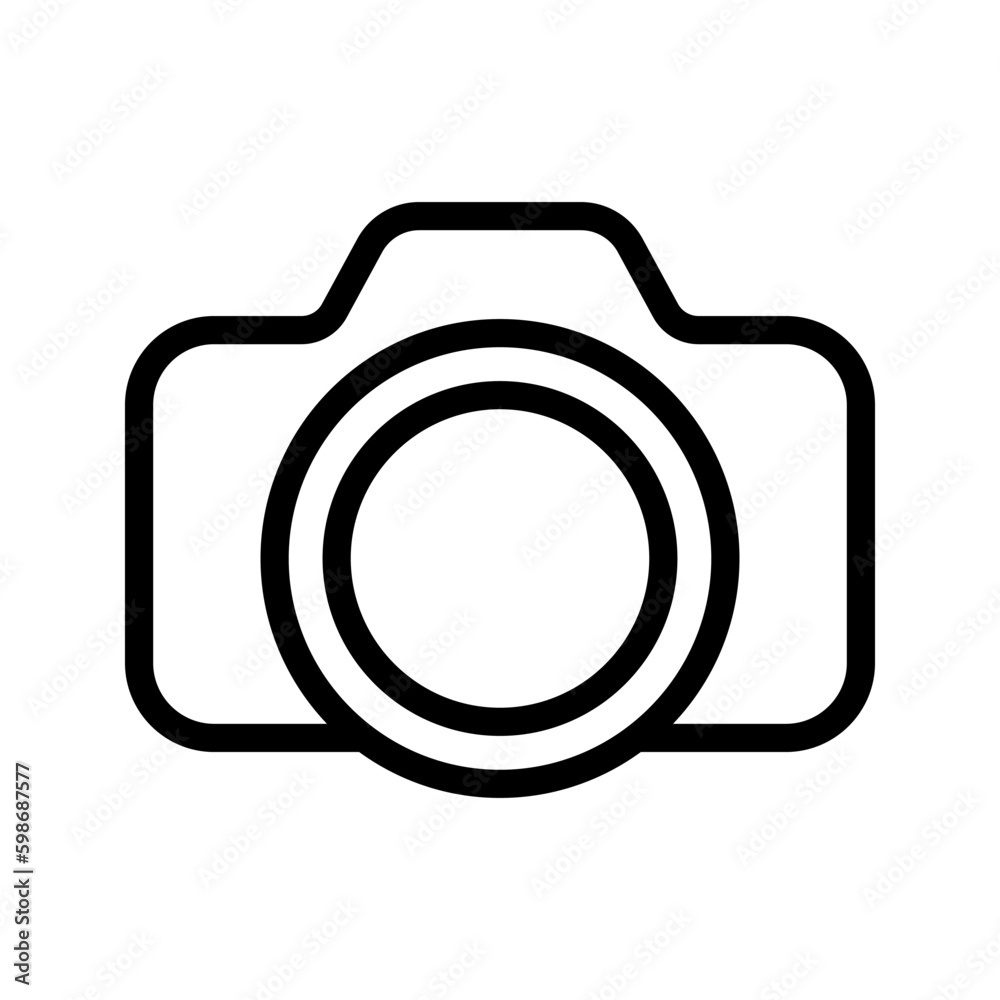 Camera icon. sign for mobile concept and web design. vector illustration Camera icon. sign for mobile concept and web design. vector illustration