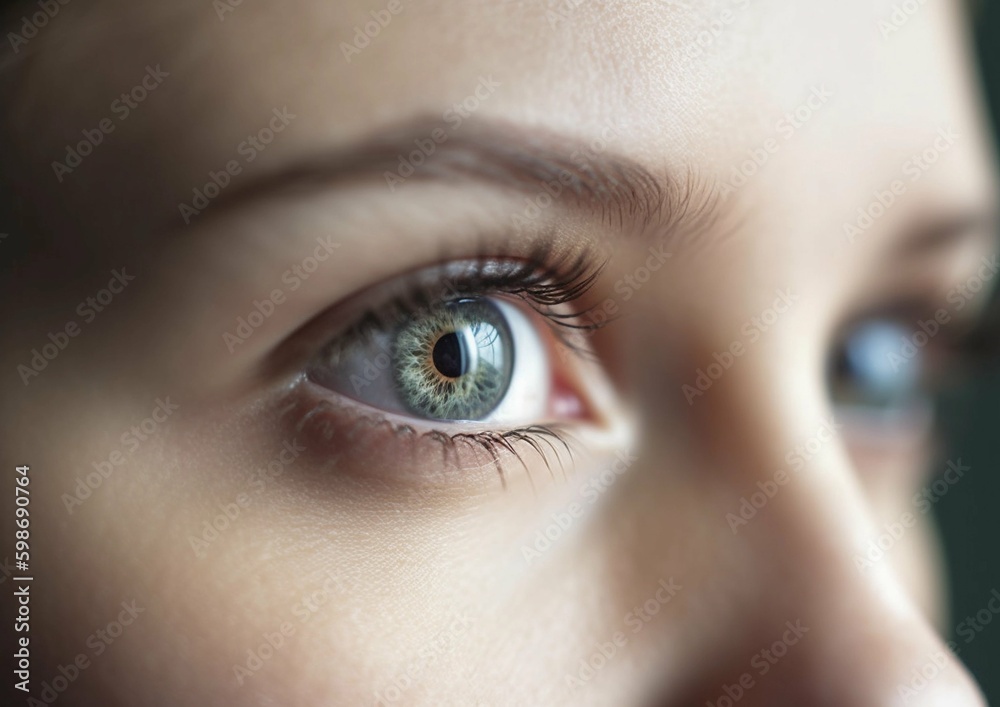 Fototapeta premium beautiful eyes extremely close-up 