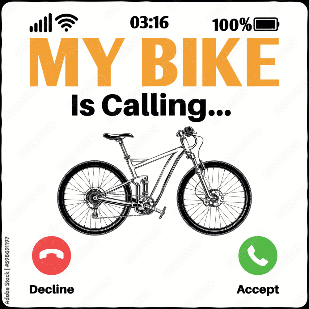 Bicycle T-Shirt Design, Bike, Cycle, Mountain Bike, Sports Design, Vector Art, Illustration, Vintage T-Shirt, Typography, Colorful Design, Digital Print, Sports Silhouette. Bicycle T-Shirt Design, Bike, Cycle, Mountain Bike, Sports Design, Vector Art, Illustration, Vintage T-Shirt, Typography, Colorful Design, Digital Print, Sports Silhouette.