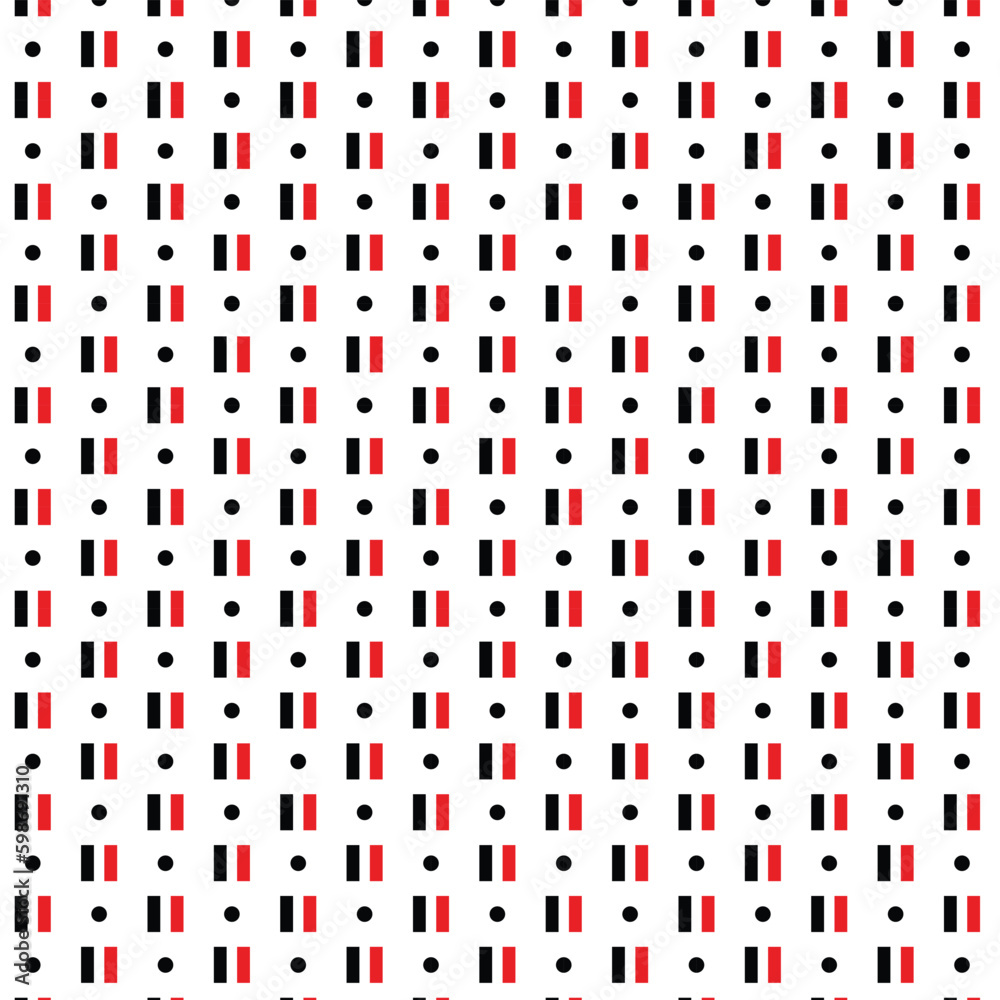 abstract seamless black red equal dot repeat pattern. abstract seamless black red equal dot repeat pattern.