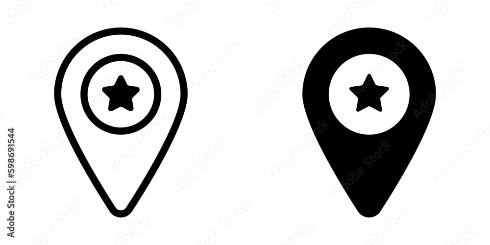 Pin icon. sign for mobile concept and web design. vector illustration Pin icon. sign for mobile concept and web design. vector illustration