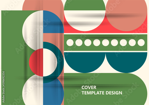 Modern laconic geometric composition for cards, heading, invitation, poster, social networks, publications after publication. Vector
