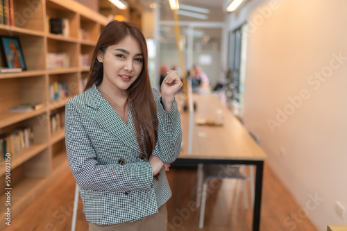 Portrait of businesswoman in the office,Mature manager working in the company