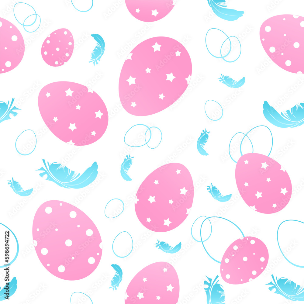 seamless pattern with eggs pink and blue seamless pattern with eggs pink and blue