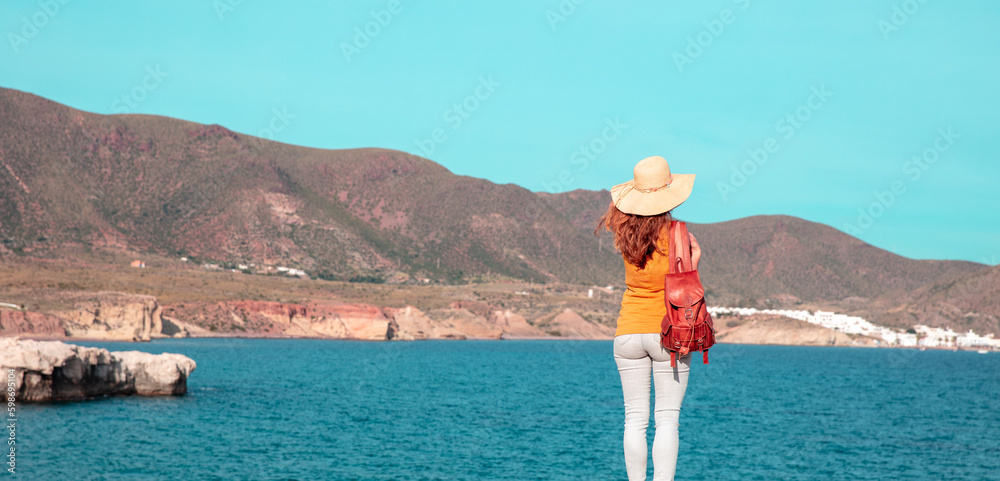 Woman tourist in Andalusia- Spain