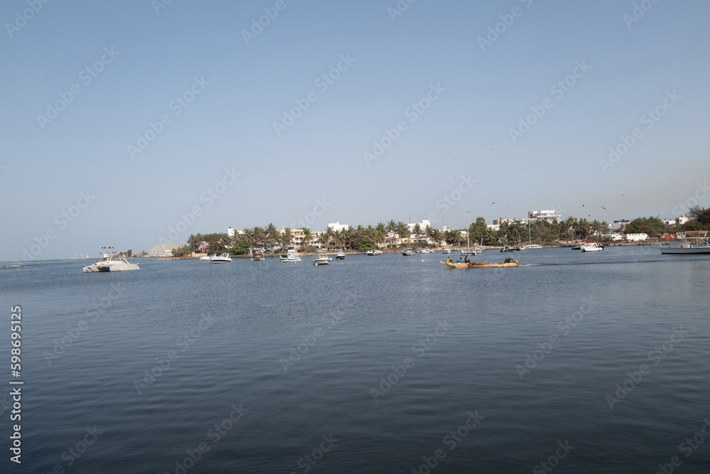 Le rivage à Dakar au Sénégal en Afrique de l'Ouest