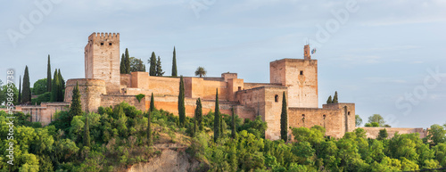 Vista de la alcazaba de la Alhambra de granada, España