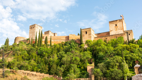 Vista de la alcazaba de la Alhambra de granada  Espa  a