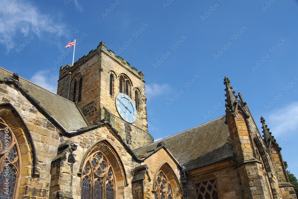 the historic saint marys church in Scarborough build in the 12th century and rebuilt in the late 17th century