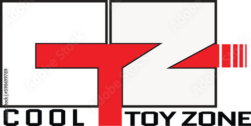 Kids zone vector cartoon logo. Colorful bubble letters for children's playroom decoration. Inscription on isolated background