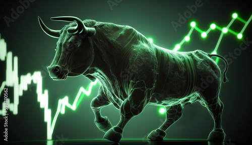 stock market or financial technology concept © Crazy Dark Queen