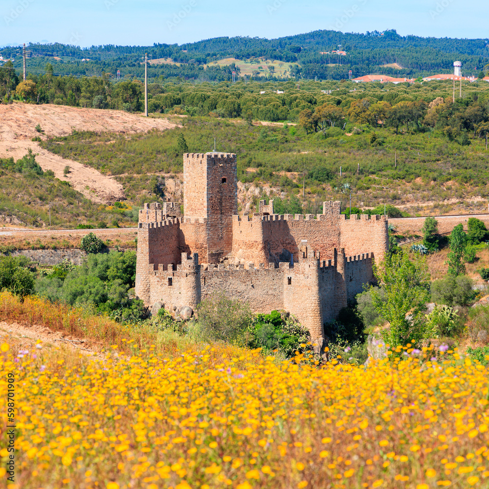 View of Almourol castle- Portugal