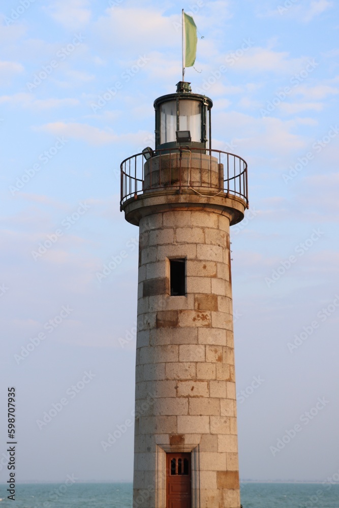 lighthouse on the coast in Cancale 