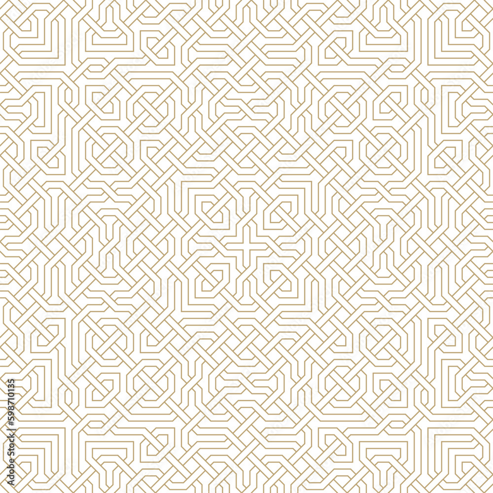 Seamless square pattern in authentic arabian style.
