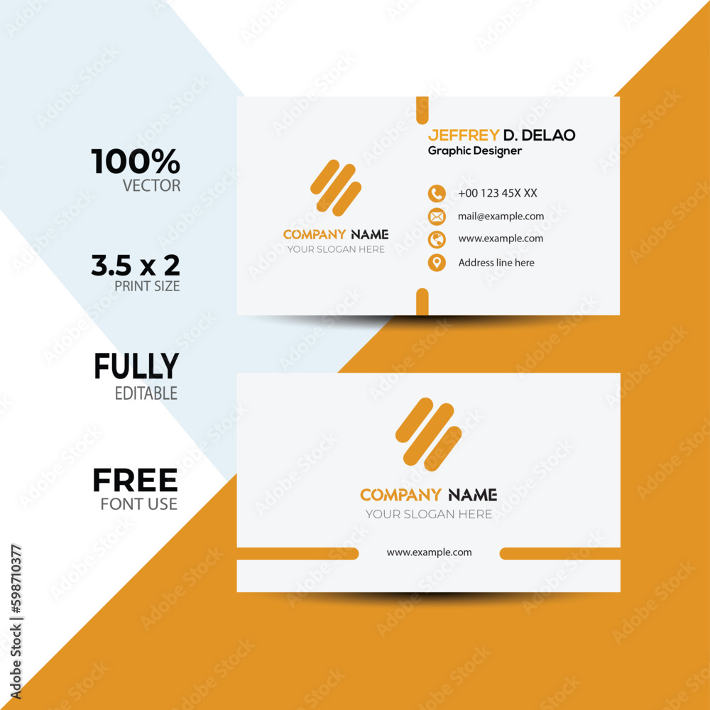 Vector creative modern professional business card template design Vector creative modern professional business card template design