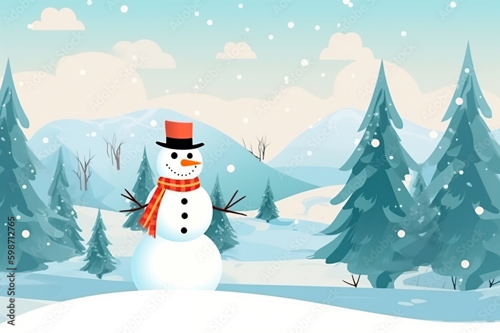 Obraz premium illustration, happy new year greeting card, ai generative