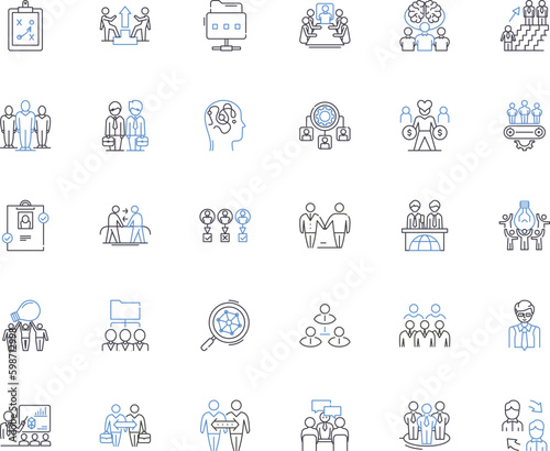 Environmentalism line icons collection. Sustainability, Preservation, Conservation, Ecology, Green, Renewable, Protection vector and linear illustration. Carbon,Climate,Pollution outline Generative AI