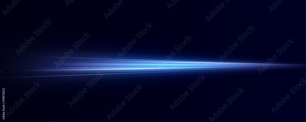 Luminous blue lines png of speed. Light glowing effect png. Abstract motion lines. Light trail wave, fire path trace line, car lights, optic fiber and incandescence curve twirl	
 - obrazy, fototapety, plakaty 