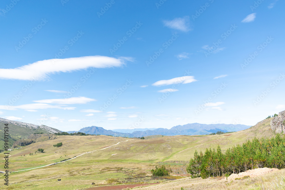 landscape with sky and clouds