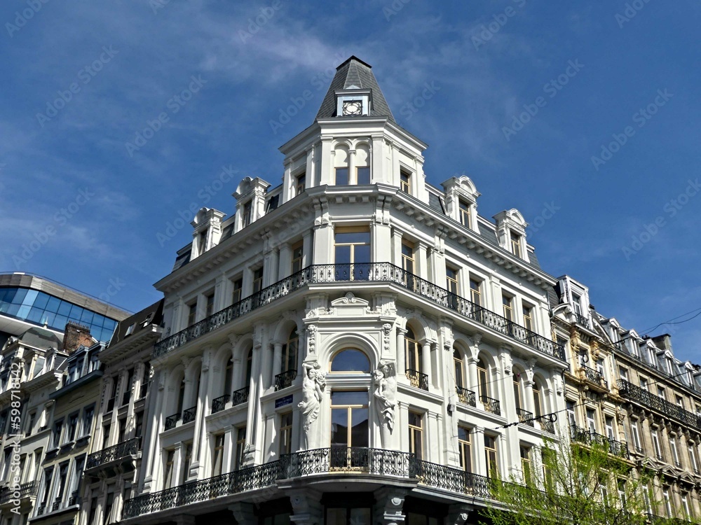 Fototapeta premium Brussels, April 2023: Visit to the beautiful city of Brussels, capital of Belgium