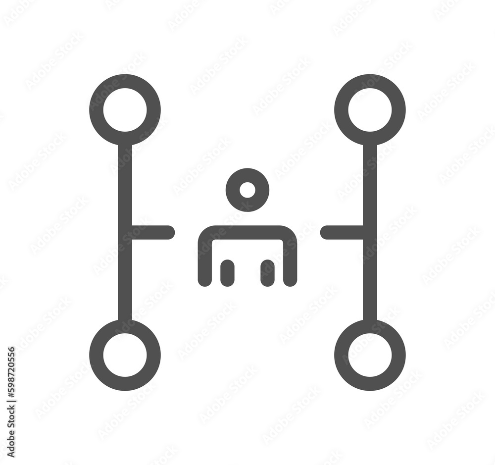 Human resources related icon outline and linear symbol.
Human resources related icon outline and linear symbol.