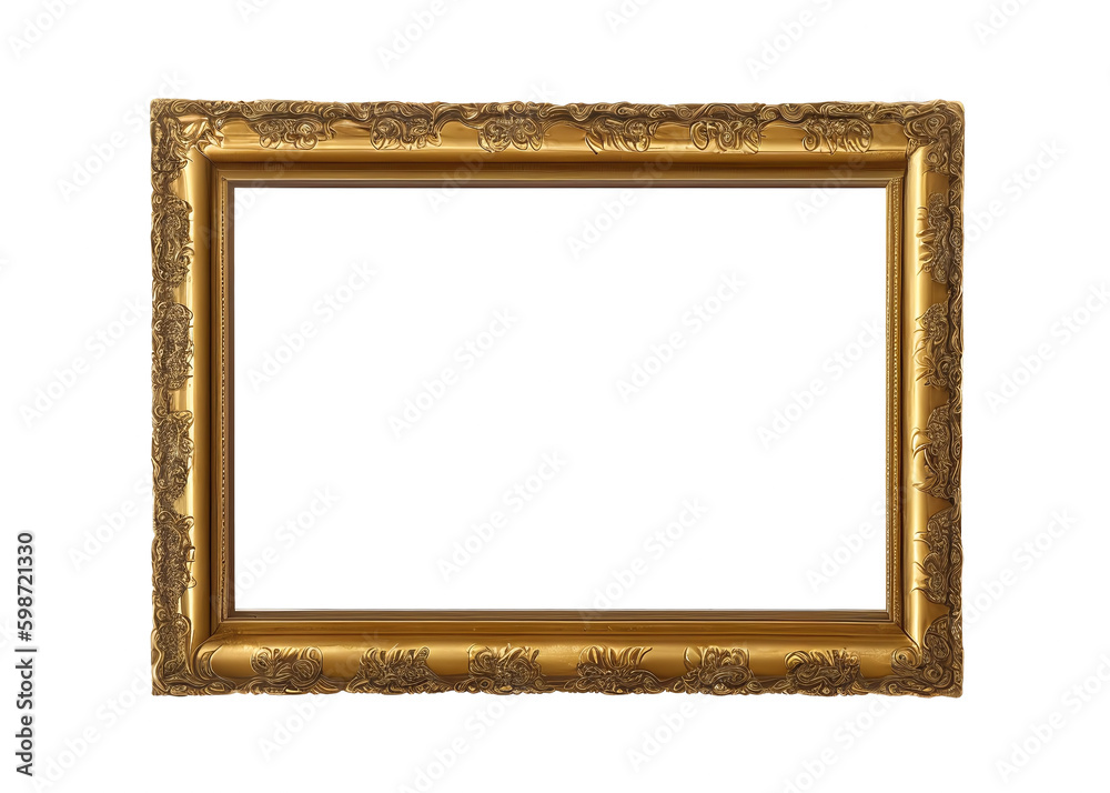 An old golden frame with intricate details and a vintage charm. Isolated and empty element, perfect for showcasing your artistic vision and adding a touch of elegance to your work. Generative AI.
An old golden frame with intricate details and a vintage charm. Isolated and empty element, perfect for showcasing your artistic vision and adding a touch of elegance to your work. Generative AI.