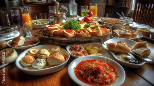 Feast on a table © Omkar