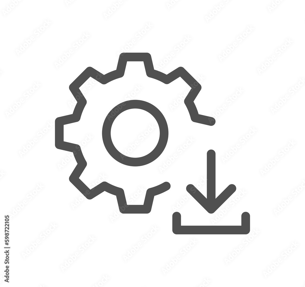 Setup and settings related icon outline and linear symbol.
Setup and settings related icon outline and linear symbol.