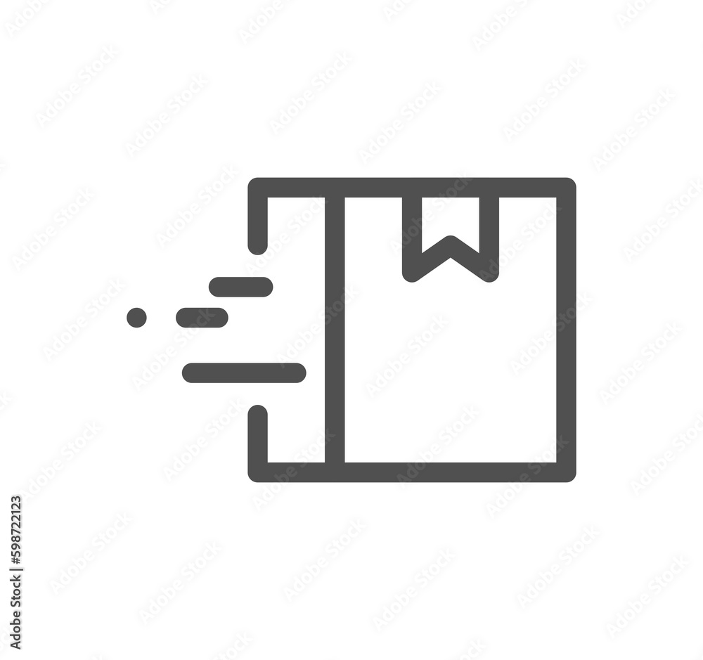 Delivery related icon outline and linear symbol. Delivery related icon outline and linear symbol.