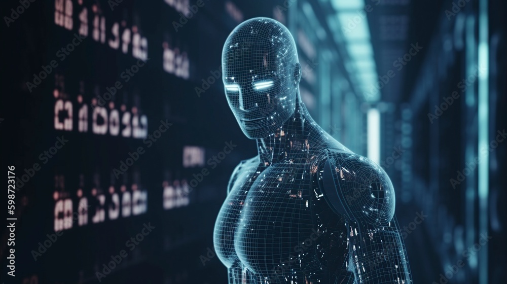 an illustration, robot from the future, generative ai an illustration, robot from the future, generative ai