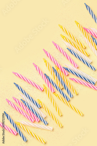 Colorful striped birthday c...
