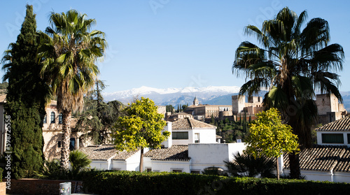 ancient arabic fortress Alhambra Granada Spain