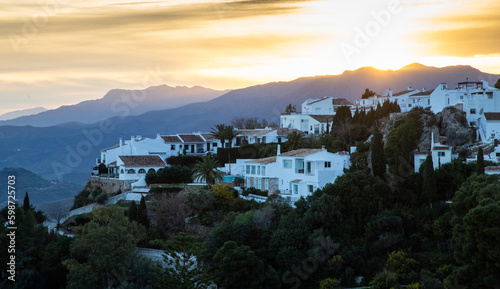 picturesque village of  Mijas. Costa del Sol, Andalusia, Spain