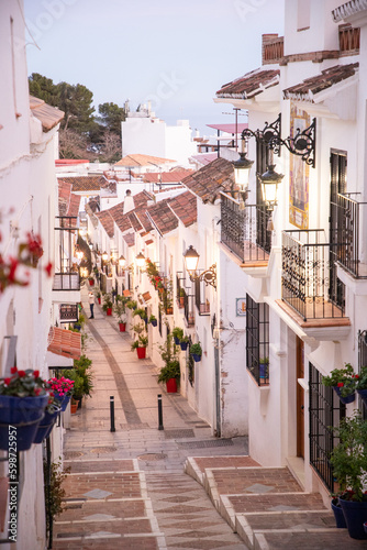 picturesque village of  Mijas. Costa del Sol  Andalusia  Spain
