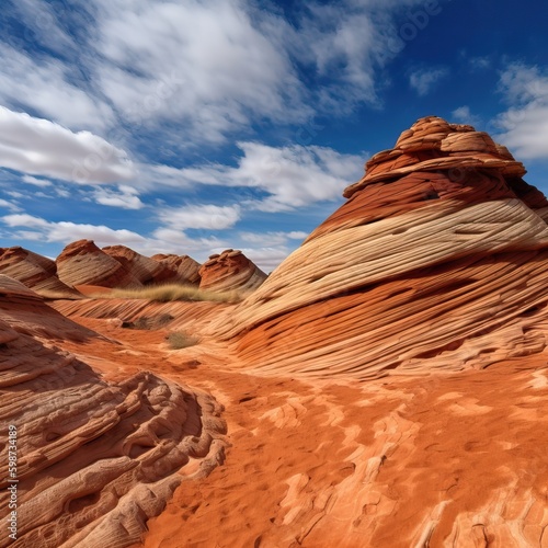 Rocky deserts in the state of Arizona, generative AI.