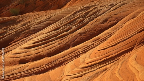 Rocky deserts in the state of Arizona, generative AI. photo