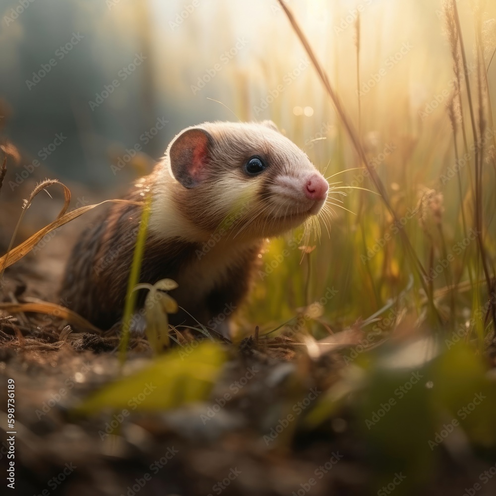 Ferret in natural habitat (generative AI) Ferret in natural habitat (generative AI)