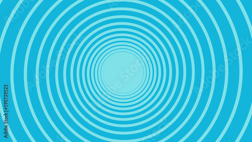 Blue Circle Spirals 
